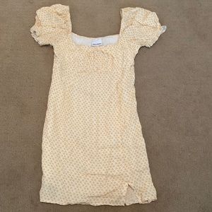 Skylar + Madison yellow mini dress